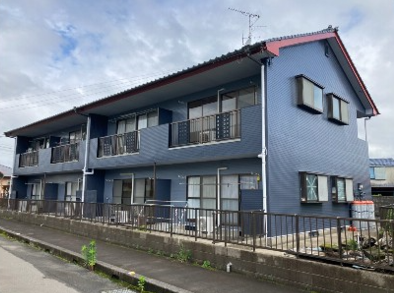 改修工事が完了したFアパートの外観
